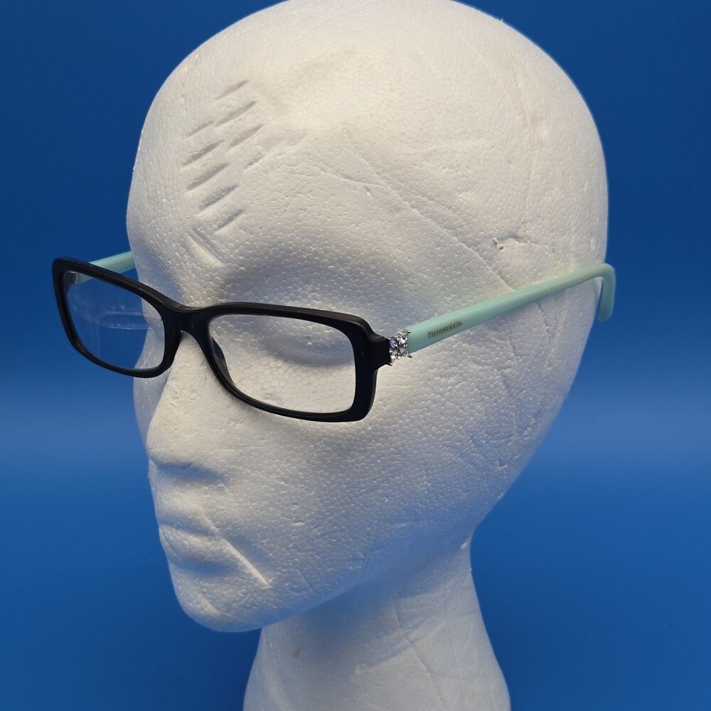 Tiffany & Co. Eyeglasses Frames Only TF 2091-B 8055 53-16-140 Blue Sides Italy - Picture 10 of 12